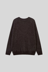 Fuzzy Graffiti Jacquard Relaxed Sweater