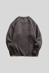 Layered Mountain Graphic Relaxed Sweater