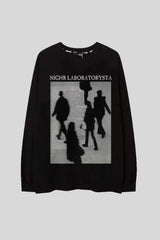 Shadow Figure Star Graphic Oversized Sweatshirt