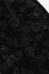 Floral Velvet Strap Gothic Dress