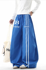 Number Graphic Extra Wide Leg Pants