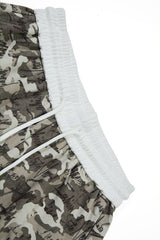 Camo Typography Wide Leg Sweatpants