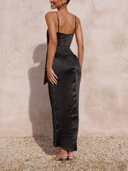 Stylish Unique Strappy Charming French Halter Midi Dresses