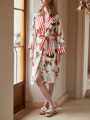 Christmas Dog Print Robe Set