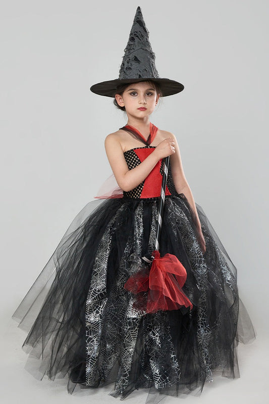 Spider Witch Tutu Kid Halloween Costume