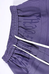 Washed Script Barrel Leg Sweatpants