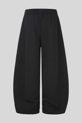 Distressed Typography Barrel Leg Pants