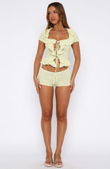 Cool It Crochet Shorts Lime