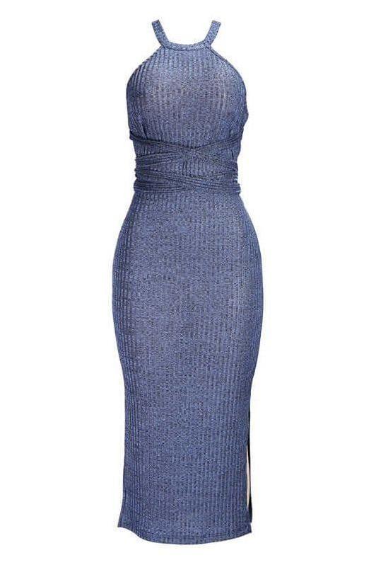 Backless Strapless Slim maxi dress