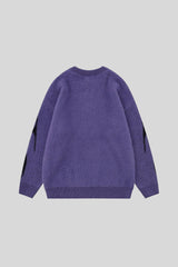 Mohair Flame Graphic Relaxed Sweater