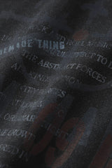 Washed Typography Camo Layered Long Sleeve T-Shirt