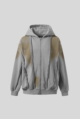 Fleece Lined Deconstructed Washed Coat