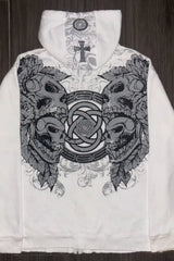 Retro Camo Print Oversized Hoodie