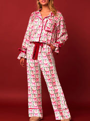 Lightweight Winter Christmas Pajama Set