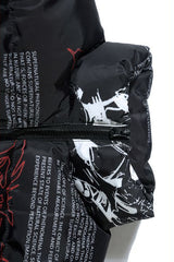 Anime All Over Graphic Puffer Jacket