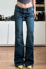 Vintage Low Rise Baggy Denim Jeans
