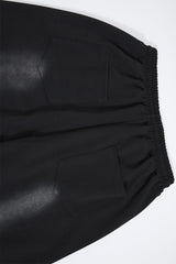 Washed Gothic Cross Wide Leg Sweatpants