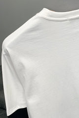 Grunge Eye Graphic Contrast Layered Tee