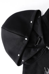 Washed Gothic Cross Full Zip Hoodie