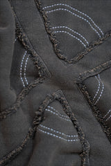 Exposed Seam Star Pullover Hoodie