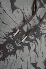 Skeleton Graphic Washed Pullover Hoodie
