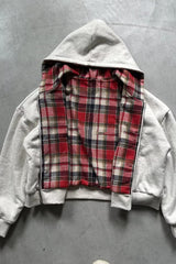 Reversible Plaid Full Zip Hoodie