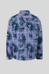 Distressed All Over Plaid Long Sleeve Shirt
