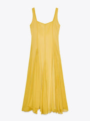 STORI - SQUARE NECK STRAPPY MAXI DRESS FOR EVENTS