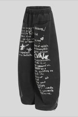 Minimal Cotton Wide Leg Sweatpants
