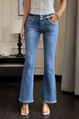 High Waist Skinny Flare Jeans