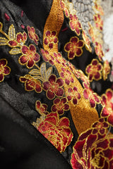 Dragon Embroidered Satin Bomber Jacket