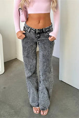 Vintage Low Waist Loose Fit Jeans