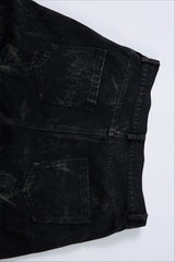 Origami Pleat Wide Leg Jeans