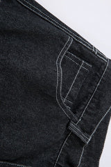 White Thorn Embroidered Wide Leg Jeans