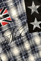 Union Jack Star Plaid Long Sleeve Shirt
