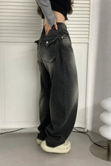 Retro High Waist Wide-Leg Jeans
