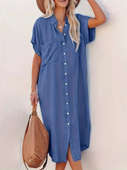 Samira-Shirt dress with fixed