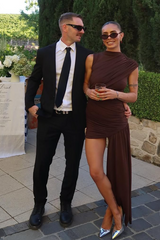 JAYLEEN - SCULPTED HIGH SLIT DRESS