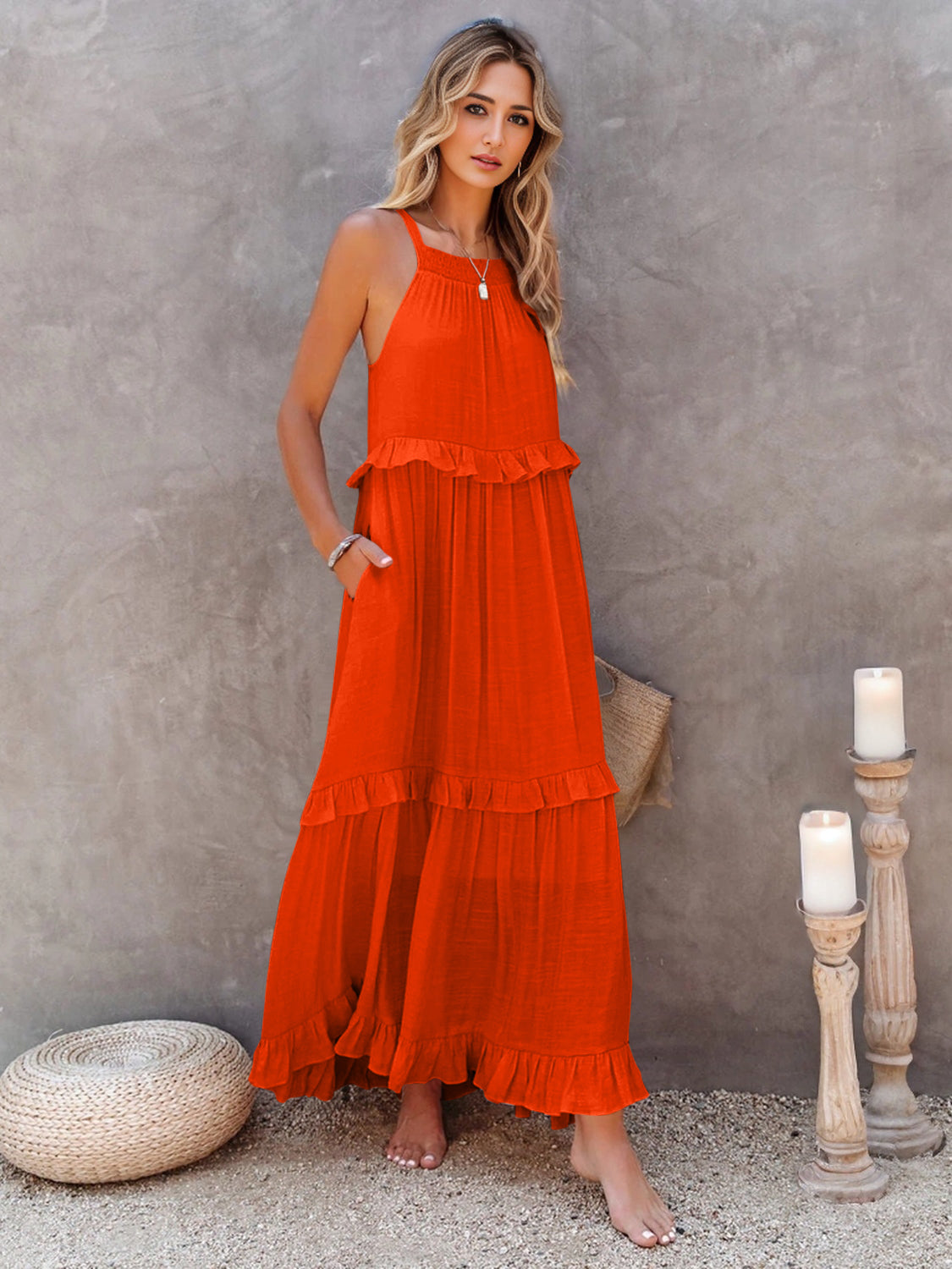 Seravelle CascadeBloom Maxi Dress