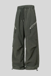 Zip Pocket Technical Wide Leg Pants