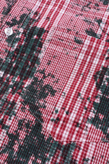 Distressed All Over Plaid Long Sleeve Shirt