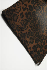 Leopard Print Wide Leg Sweatpants