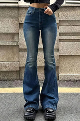 High Waist Flared Bootcut Jeans