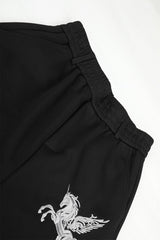 Pegasus Star Embroidered Wide Leg Sweatpants