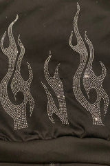 Street Style Flame Zipper Hoodie