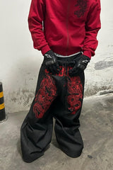 Harajuku Washed Baggy Wide Leg Jeans