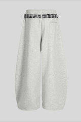 Paneled Utility Wide Leg Sweatpants