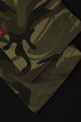 Camo Sleeve Embroidered Raglan Long Sleeve Tee