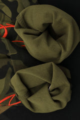 Camo Sleeve Character Graphic Raglan Tee