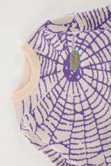 Spiderweb Jacquard All Over Sweater